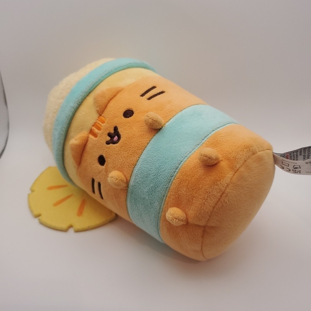 GUND Pusheen Fruits Pineapple Float Plush 9.5" Tall Soft Clean Cute Cat - Picture 5 of 6